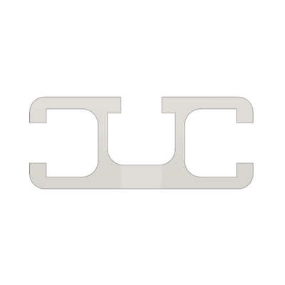 10-4518.5-0-500MM MODULAR SOLUTIONS EXTRUDED PROFILE<br>45MM X 18.5MM 3-SLOTS, CUT TO THE LENGTH OF 500 MM